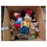 Large Box of Toys, Cowboy Mickey Plush, Dolls & Large Box of Toys, Cowboy Mickey Plush, Dolls &