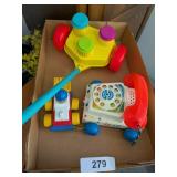 Vintage Fisher Price Telephone & Vintage Fisher Price Telephone &
