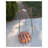 Plant Dolly & Wire Framed Plant Stand Plant Dolly & Wire Framed Plant Stand