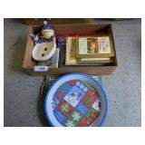 Christmas Books, Cheese Ball Plate, + Christmas Books, Cheese Ball Plate, +