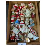 Porcelain Santa Figurines, + Porcelain Santa Figurines, +