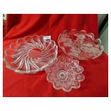 Large Mikasa Platter, Short Pedestal Fruit Bowl & Large Mikasa Platter, Short Pedestal Fruit Bowl &