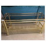 Brass & Glass Sofa Table Brass & Glass Sofa Table