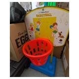 Vintage Fisher Price Basketball Hoop w/ Vintage Fisher Price Basketball Hoop w/