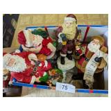 (4) Santa Figurines Approx 11"-12" T (4) Santa Figurines Approx 11"-12" T