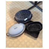 Enamelware Roasters in Three Sizes &