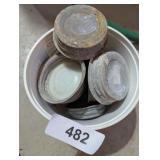 Approx. (12) Zinc Lids