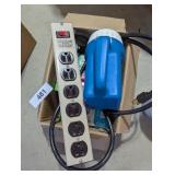 Light Bulbs, Power Strip & Battery Op Flashlight