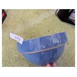 Blue Picket Fence Stoneware Crock