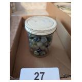 Jar of Vintage Marbles