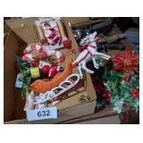 Vintage Plastic Christmas Santa Decor