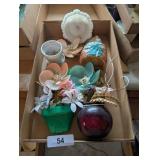 Flower Shell Wall Art & Some Vintage Vases