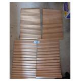 (4) Pieces Unfinished Rolling Door Cabinet Inserts