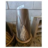 Pottery Pedestal For Gazing Ball