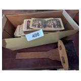 Antique Picture Viewer w/ Large Quantity of Cards,