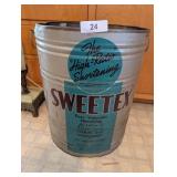 C. 1933 Sweetex 110 lb All Purpose Shortening Tin