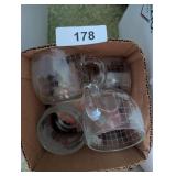 Nestle Globe Coffee Cups & Plastic Floral Cups, +