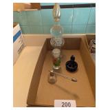 Vintage Perfume Bottle & Other Bottles