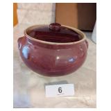 Uhl Bean Pot Burgundy