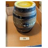 Vintage Barrel Shaped Coin Bank