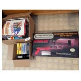 Vintage Nintendo NES w/ Games & Nintendo Magazines
