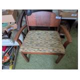 Vintage Vanity Seat w/ Waterfall Design