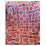 Handmade Four Patch Thin Quilt