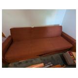 Circa 1960 Hide-A-Bed Couch + Vinyl Recliner