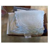 Box of Vintage Linens