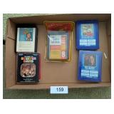 (4) 8 Track Tapes & Cleaning Cartridge
