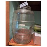Glass Barrel Pickle Jar