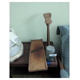 Shoe Last, Kraut Cutter & Mason Jar w/ Zinc Lid