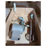 Vintage Green Handled Kitchen Utensils