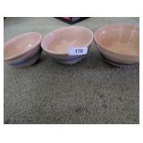 (3) Vintage Stoneware Mixing Bowls