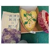 Hand Crafted Pillows & Embroidered Table Runner