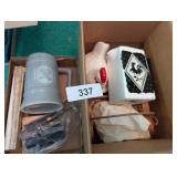 Small Rooster Pitcher, Ceramic Hen On Nest, +