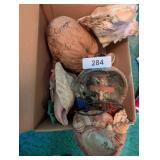 Seashell Lamps, Large Seashells & Coconut