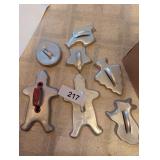 Vintage Aluminum Christmas Cookie Cutters