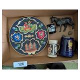 Souvenir Small Stein, Plate & Other