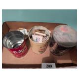 Vintage Tins & Match Books
