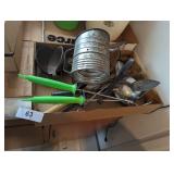 Flour Sifter, Funnel & Other Vintage Kitchen