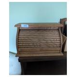 Wooden Roll Top Bread Box