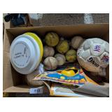 Volleyball Net & Poles, Frisbees, +