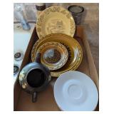 Vintage Tea Pot, John Edwards England Platter &