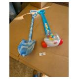Kids Plastic Shovel & Push Toy