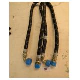(2) Hydraulic Hoses