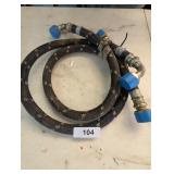(2) Hydraulic Hoses