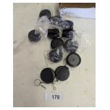 (12) Large Locking Retractable ID Hooks