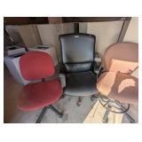 (3) Rolling Office Chairs