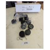 (12) Large Locking Retractable ID Hooks